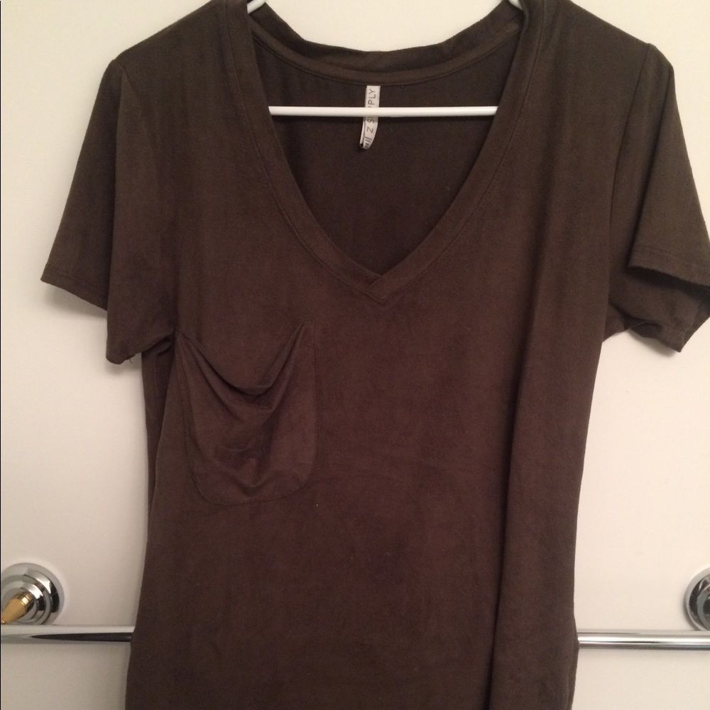 Suede brown shirt